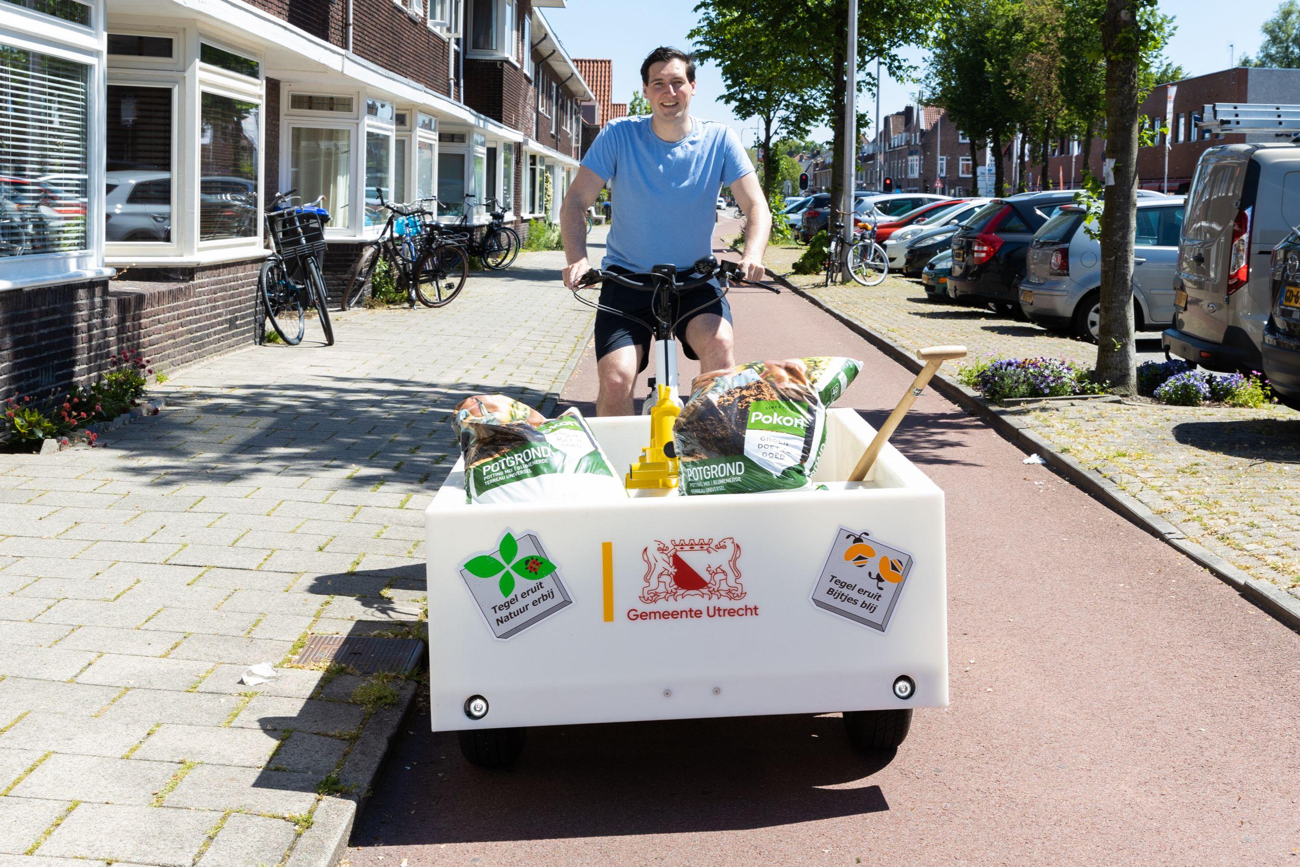 Afbeelding van hoe een huurbakfiets van gemeente Utrecht eruitziet
